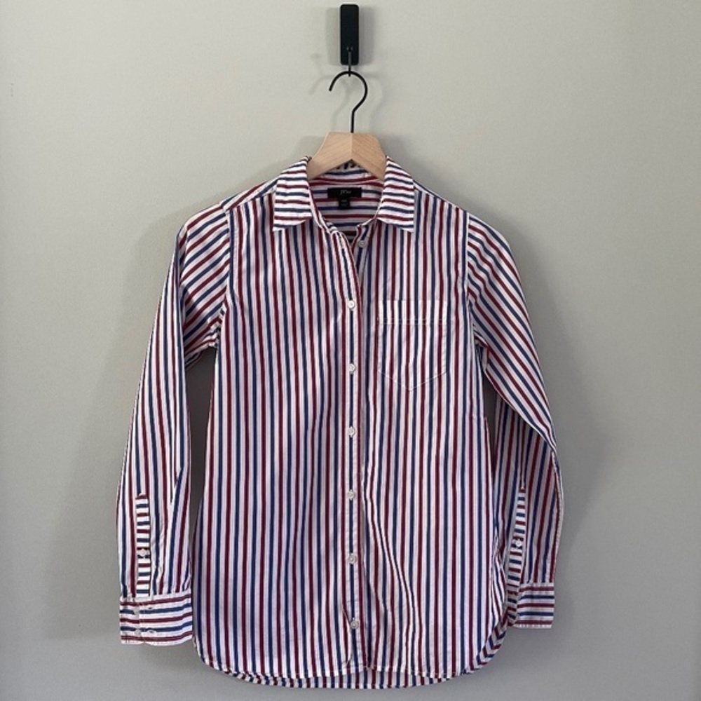 J. Crew Poplin Stripe Shirt